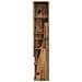 Mobile angolare Bianco 27,5x27x140cm Legno multistrato - Foto miniatura 6