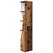 Mobile angolare Bianco 27,5x27x140cm Legno multistrato - Foto miniatura 7