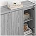 Mobile laterale Grigio Sonoma 96,5 x 30 x 75 cm - Foto miniatura 4