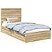 Letto con Contenitore con testiera Rovere Sonoma 100 x 200 cm - Foto miniatura 1