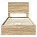 Letto con Contenitore con testiera Rovere Sonoma 100 x 200 cm - Foto miniatura 8