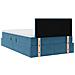 Letto con contenitore e LED Blu Scuro 120 x 200 cm Velluto - Foto miniatura 6