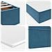 Letto con contenitore e LED Blu Scuro 120 x 200 cm Velluto - Foto miniatura 7