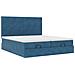 Struttura Letto Pouf con Materassi 160x200 cm Velluto - Foto miniatura 6