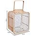 Lanterna In Rattan E Metallo Con Vetro 24x19x28h Cm - Foto miniatura 3