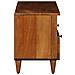 Mobile TV Noce 100 x 33 x 46 cm Legno di mango massello - Foto miniatura 4