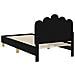 Struttura letto bambini con testata Nero 80 x 160 cm Tessuto - Foto miniatura 7
