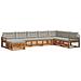 Set divani con cuscino 8 pcs Grigio Naturale e Chiaro - Foto miniatura 1