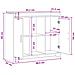 Credenza Bianco 98,5 x 33 x 80 cm Legno ingegnerizzato - Foto miniatura 9