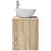 Mobiletto con Lavabo a Parete Rovere Sonoma 49,5 x 35 x 63 cm - Foto miniatura 3