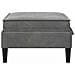 Pouf con Storage Grigio Scuro Velluto - Foto miniatura 5