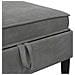 Pouf con Storage Grigio Scuro Velluto - Foto miniatura 7