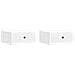 Armadio da Notte 2 pcs Bianco Lucido 49 x 34,5 x 20 cm - Foto miniatura 1
