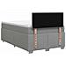 Letto box spring con materasso Grigio Chiaro 120 x 200 cm - Foto miniatura 8
