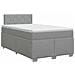 Letto box spring con materasso Grigio Chiaro 120 x 200 cm - Foto miniatura 1