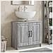 Armadio per Lavabo da Bagno UTRECHT Sonoma grigio - Foto miniatura 2