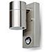 Lampada Da Muro Applique Gu10 Sensore Acciaio Inox Esterno Ip44 Vt-7621 Pir 7502 - Foto miniatura 1