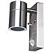 Lampada Da Muro Applique Gu10 Sensore Acciaio Inox Esterno Ip44 Vt-7621 Pir 7502 - Foto miniatura 3