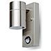 Lampada Da Muro Applique Gu10 Sensore Acciaio Inox Esterno Ip44 Vt-7621 Pir 7502 - Foto miniatura 2