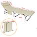 2 X Sdraio Pieghevole, lettini Prendisole, schienale Reclinabile, beige, ogs35-mi - Foto miniatura 12