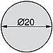 4026621 Tappo Coprivite Adesivo, Grigio, Ø20mm (150 Pcs)  - Foto miniatura 4