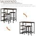 Set Tavolo Alto 2 Sgabelli E Scaffale Stile Industriale Metallo E Legno - Foto miniatura 8