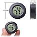 2-pack Mini Termometro Digital Lcd Monitor Dellinterno Gauge Esterna Del Tester Di Umidit Per Umidificatori Deumidificatori Serra Basement Babyroom Fahrenheit O Celsius (nero-2 Pack)  - Foto miniatura 3