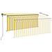 Tenda Automatica con LED Sensore Vento 3,5x2,5m Gialla e Bianca - Foto miniatura 2