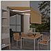 Tenda Automatica con LED Sensore Vento 3,5x2,5m Gialla e Bianca - Foto miniatura 7