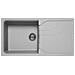 Lavello Incasso 1 Vasca con Gocciolatoio 100×50 cm Linea Ego 480 M79 in Metaltek LME48079 Colore Grigio Aluminium - Foto miniatura 1