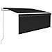 Tenda Automatica Parasole Led Sensore Vento 3x2,5m Antracite - Foto miniatura 1