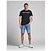 T-shirt A Maniche Corte Nera Per Uomo - Foto miniatura 3