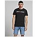 T-shirt A Maniche Corte Nera Per Uomo - Foto miniatura 1