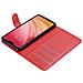 Custodia Compatibile Con Xiaomi Mi 8 Lite In Rosso Carminio - Coperchio Protettiva Con Chiusura Magnetica, Funzione Stand E Tasca Per Le Carte - Foto miniatura 8
