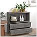 Credenza Grigio Chiaro 85x35x80 Cm In Legno Massello Di Pino - Foto miniatura 3