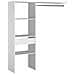 Elysee Armadio A Vista Bianco 3 Ripiani, 1 Cassetto, 1 Vano Appendiabiti - Foto miniatura 5