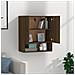 Armadietto A Muro Rovere Marrone 60x31x70 Cm Legno Multistrato - Foto miniatura 3
