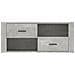 Mobile Per Tv Grigio Cemento 100x35x40 Cm Legno Multistrato - Foto miniatura 6