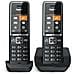 Set Telefono Analogico Comfort 550 Duo con Funzione Gruppo VIP SMS Chiamata in Attesa Identificatore di chiamata Colore Nero  - Foto miniatura 1
