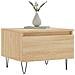 Tavolini Salotto 2pz Rovere Sonoma 50x46x35cm Legno Multistrato - Foto miniatura 3
