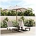 Ombrellone Da Giardino Con Palo In Legno Sabbia 300x300x273 Cm - Foto miniatura 1