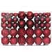 Palline Di Natale 100 Pz Rosso Vino 3 / 4 / 6 Cm - Foto miniatura 2