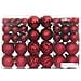 Palline Di Natale 100 Pz Rosso Vino 3 / 4 / 6 Cm - Foto miniatura 3