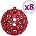 Palline Di Natale 100 Pz Rosso Vino 3 / 4 / 6 Cm - Foto miniatura 4