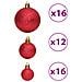 Palline Di Natale 100 Pz Rosso Vino 3 / 4 / 6 Cm - Foto miniatura 5