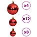 Palline Di Natale 100 Pz Rosso Vino 3 / 4 / 6 Cm - Foto miniatura 6