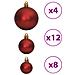 Palline Di Natale 100 Pz Rosso Vino 3 / 4 / 6 Cm - Foto miniatura 7
