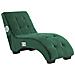 Chaise Longue Simorre Velluto Verde Smeraldo Con Altoparlante Bluetooth Integrato - Foto miniatura 4