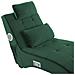 Chaise Longue Simorre Velluto Verde Smeraldo Con Altoparlante Bluetooth Integrato - Foto miniatura 7