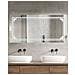 Specchio Da Bagno Con Luce Led Avranches 120 Cm 60 Cm Argento - Foto miniatura 1
